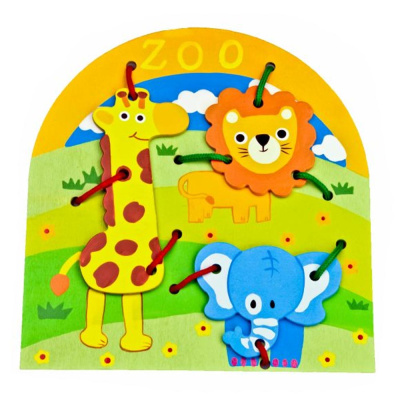 Деревянная игрушка шнуровка Животные Mapacha 76518